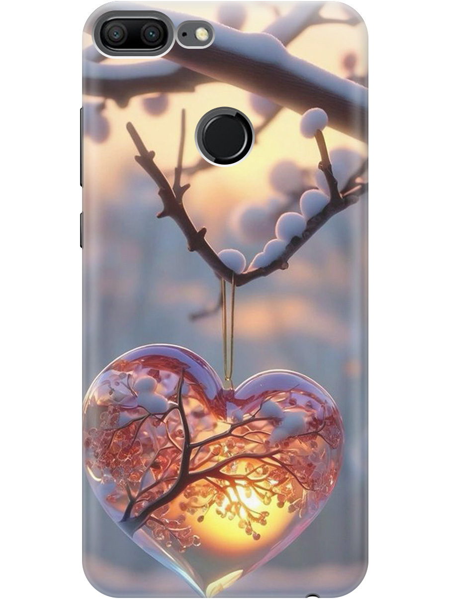 

Силиконовый чехол на Honor 9 Lite с принтом "Ледяное сердце", Прозрачный;белый;желтый;оранжевый, 717568491