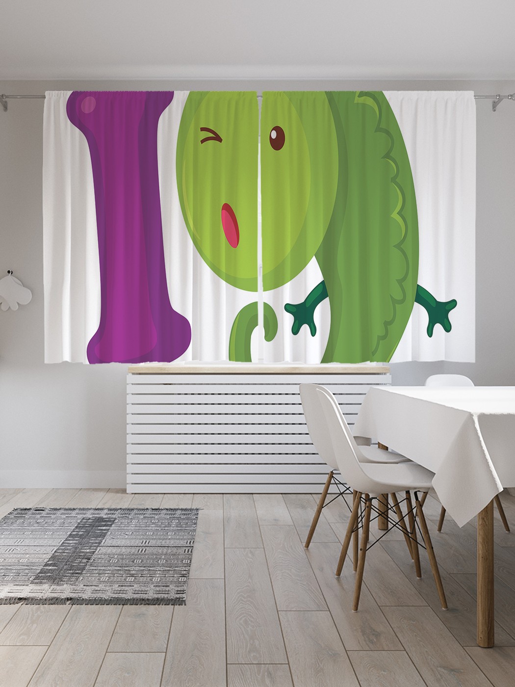 

Классические шторы JoyArty "Игуана", серия Oxford DeLux, 2 полотна 145x180 см, Игуана