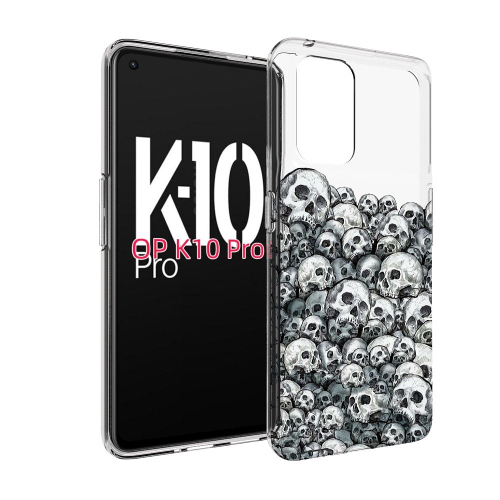 

Чехол MyPads гора из черепов для OPPO K10 Pro, Прозрачный, Tocco