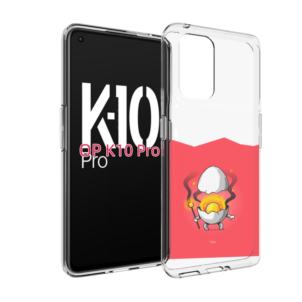 

Чехол MyPads горелое яйцо для OPPO K10 Pro, Прозрачный, Tocco