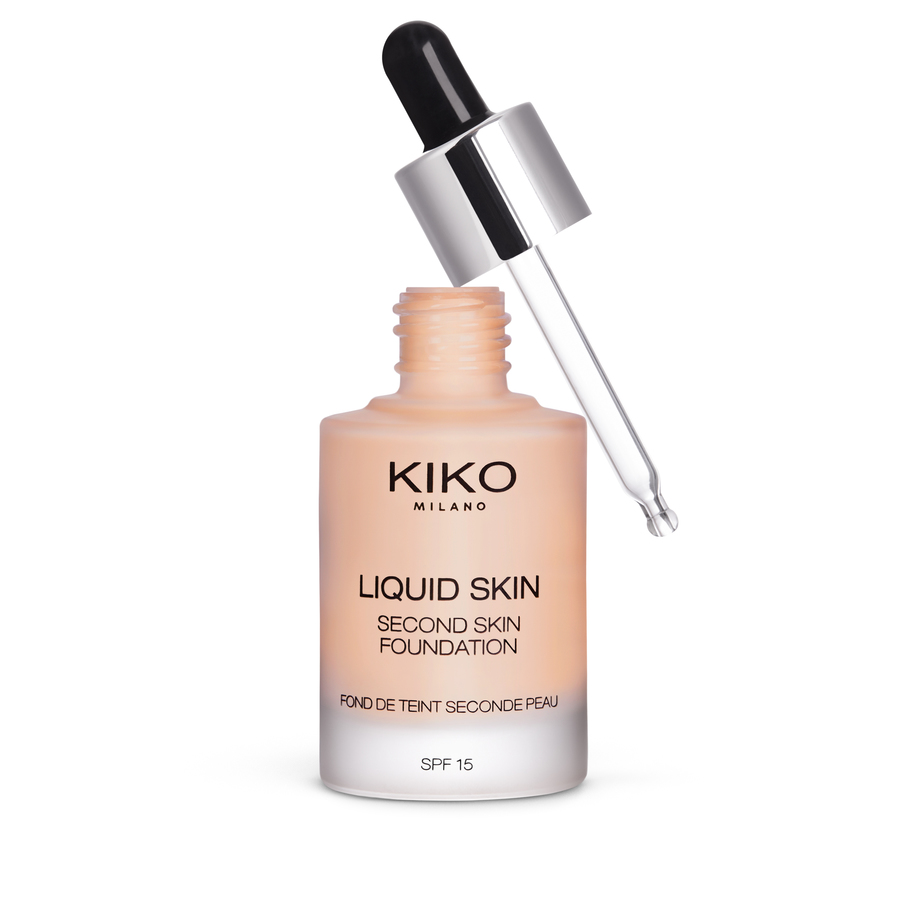 Тональная основа Kiko Milano Liquid skin second skin foundation Теплый Бежевый 15 30 мл тональное средство и консилер kiko milano full coverage теплый бежевый 40 25 г