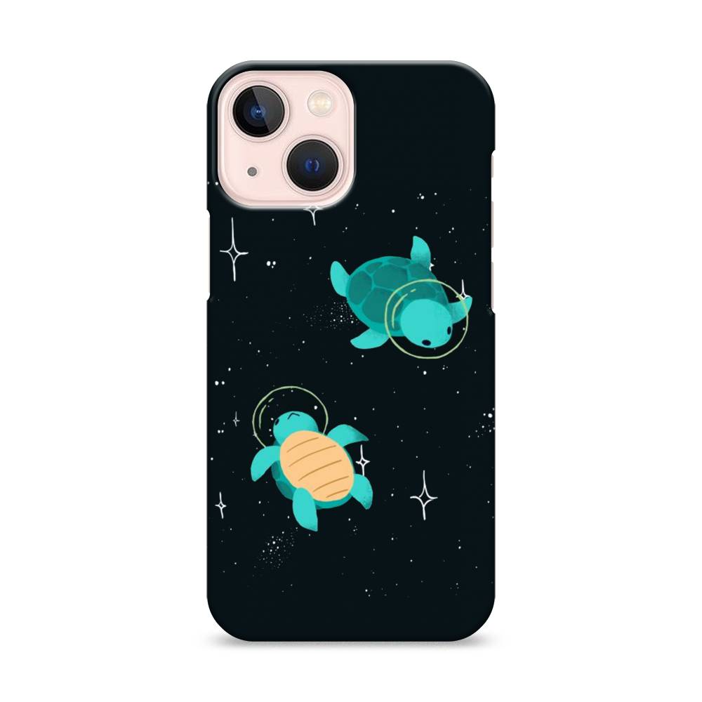 

Пластиковый чехол "Черепашки космонавты" на Apple iPhone 13 mini, 14120-3