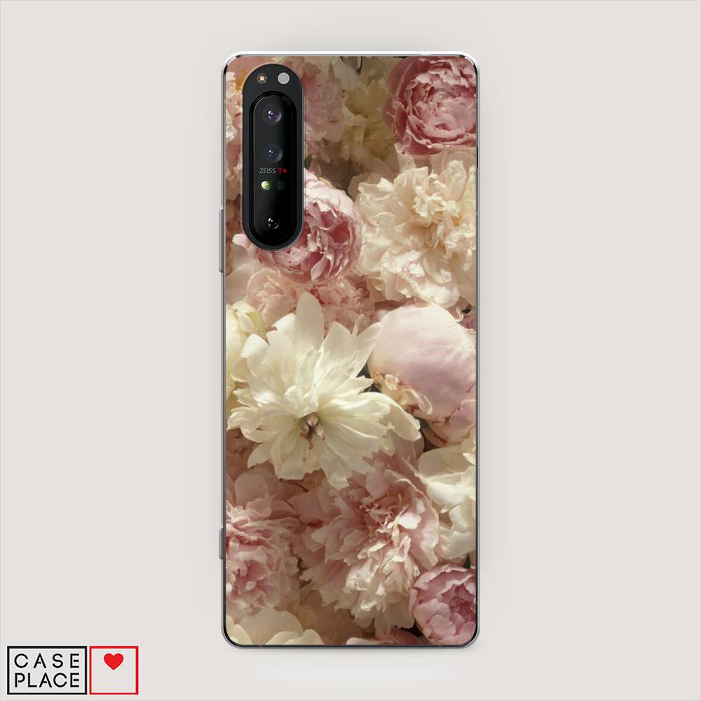 

Чехол Awog на Sony Xperia 1 II "Пионы светлые", Разноцветный, 54550-8