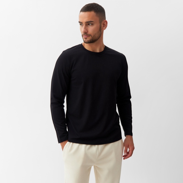 

Лонгслив мужской MINAKU 10499133 черный 54 RU, 10499133