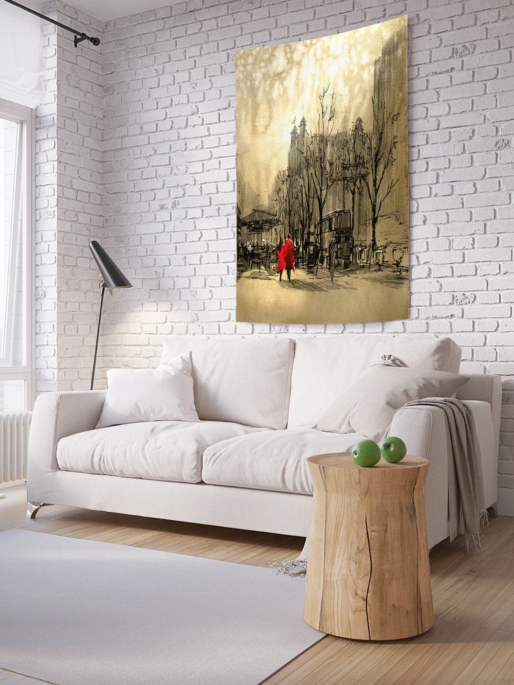 

Вертикальное фотопанно на стену JoyArty Туманный город 100x150 см, Туманный город