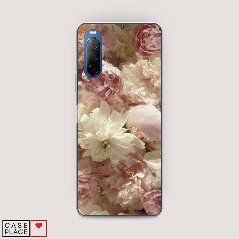 

Чехол Awog на Sony Xperia 10 II "Пионы светлые", Разноцветный, 54650-8