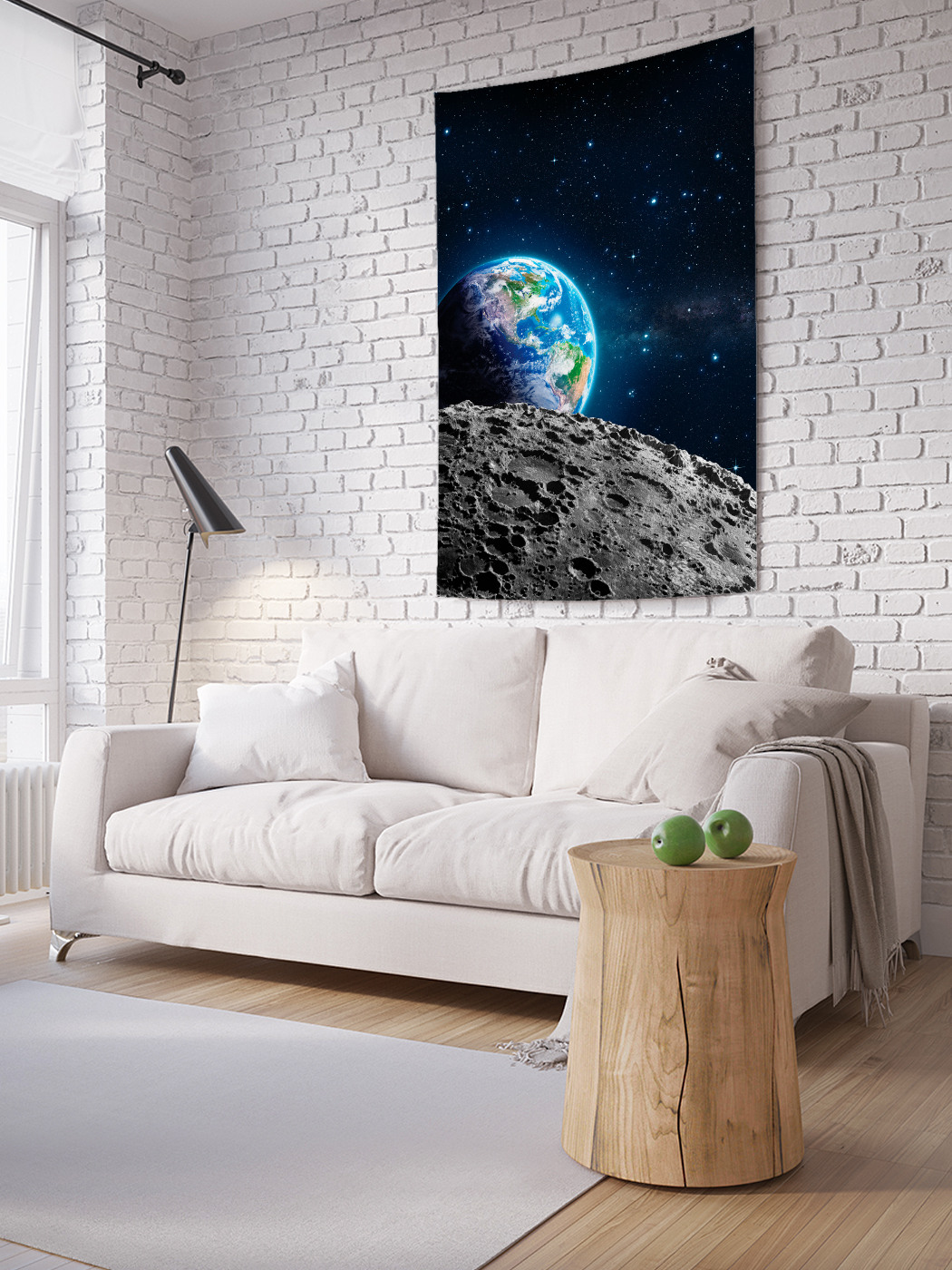 

Вертикальное фотопанно на стену JoyArty Наблюдение с луны 100x150 см, Наблюдение с луны