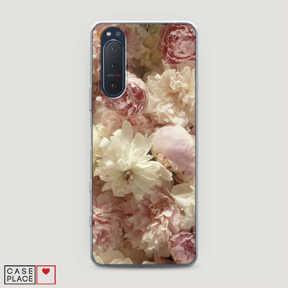 

Чехол Awog на Sony Xperia 5 II "Пионы светлые", Разноцветный, 54750-8