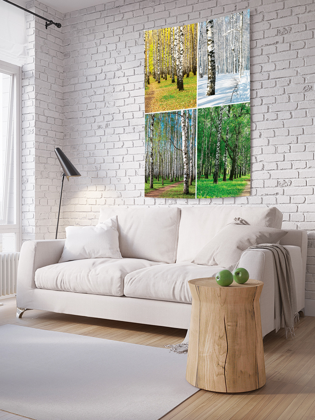 

Вертикальное фотопанно на стену JoyArty Лесной коллаж 100x150 см, Лесной коллаж