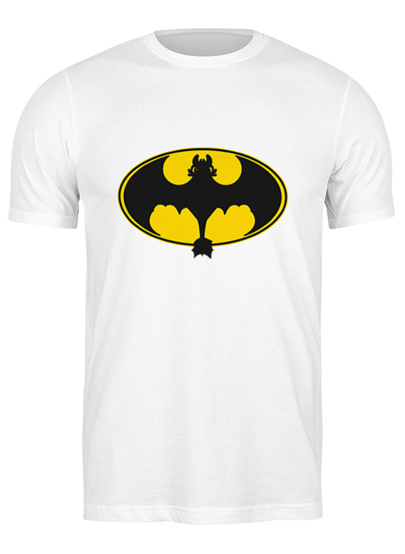 

Футболка мужская Printio Night fury x batman белая XL, Белый, Night fury x batman