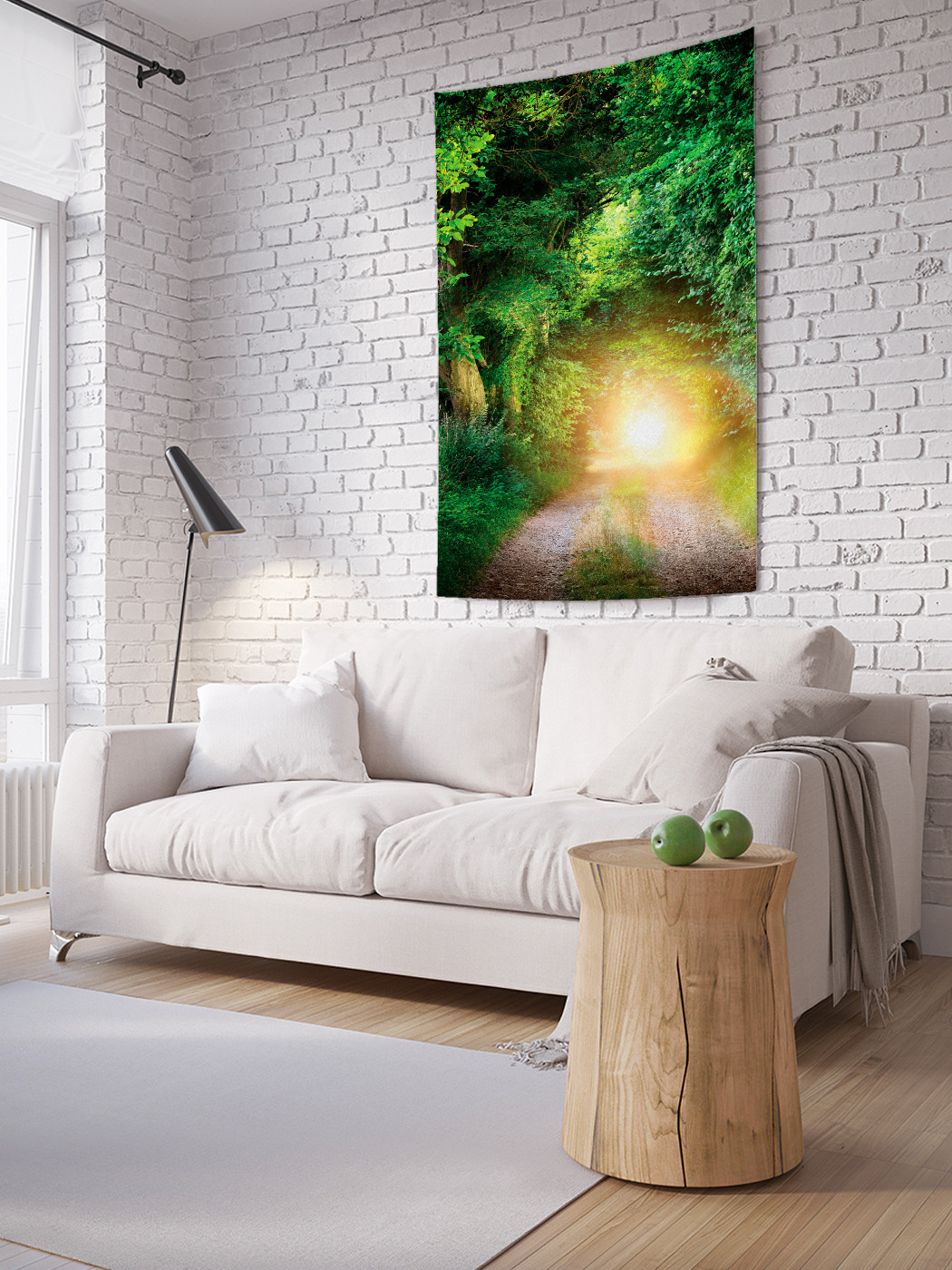 

Вертикальное фотопанно на стену JoyArty Дорога под лесом 100x150 см, Дорога под лесом