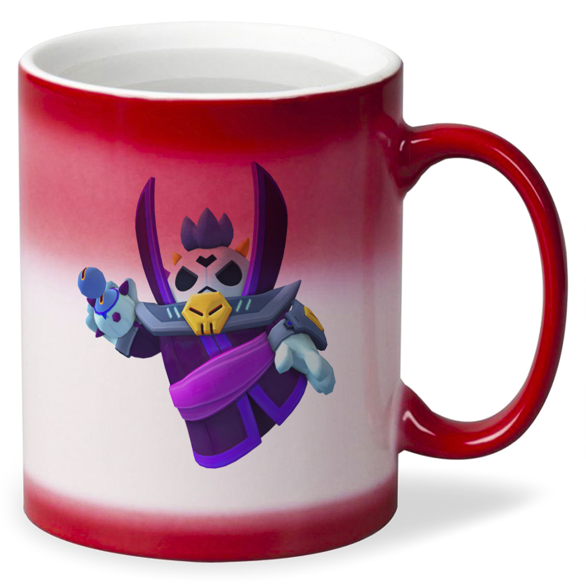 

Кружка хамелеон красный CoolPodarok Игры Brawl Stars Лорд Спайк