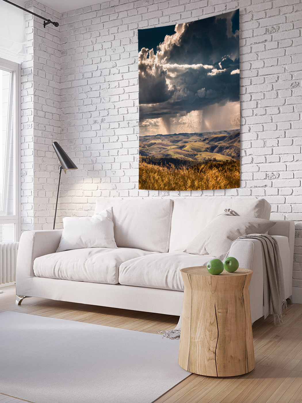 

Вертикальное фотопанно на стену JoyArty Облачные холмы 100x150 см, Облачные холмы