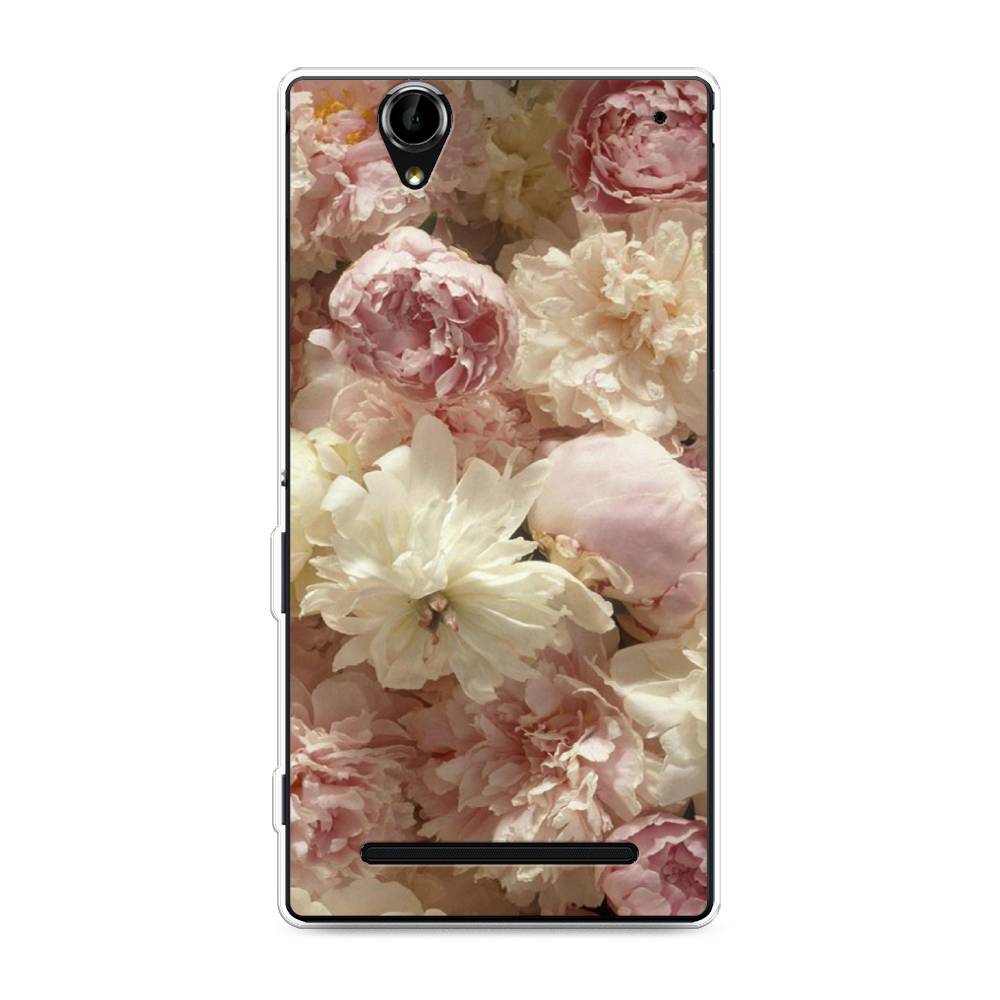 

Чехол Awog на Sony Xperia T2 Ultra "Пионы светлые", Разноцветный, 50950-8