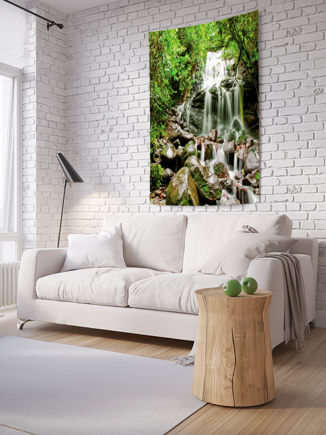 

Вертикальное фотопанно на стену JoyArty Камни на водопаде 100x150 см, Камни на водопаде