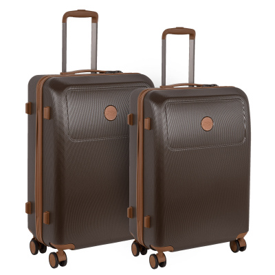 фото Комплект чемоданов унисекс polar р1282-2, коричневый