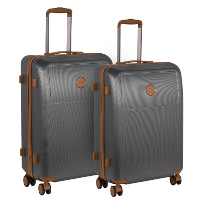 фото Комплект чемоданов унисекс polar р1282-2, темно-серый