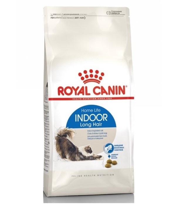 

Сухой корм для кошек Royal Canin Indoor Long Hair для домашних длинношерстных кошек, 2 кг