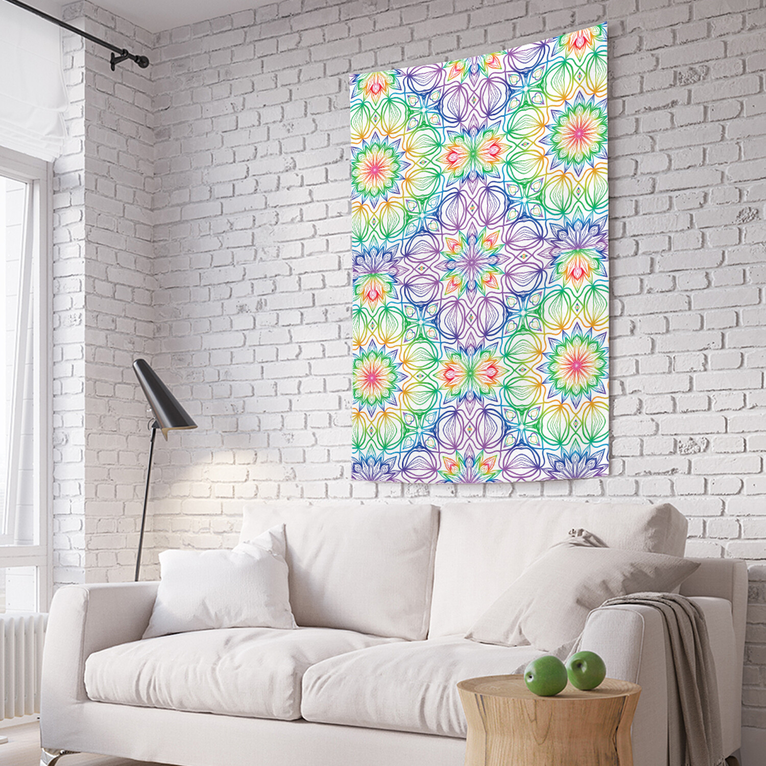 

Вертикальное фотопанно на стену JoyArty Паттерн мандалы 150x200 см, Паттерн мандалы