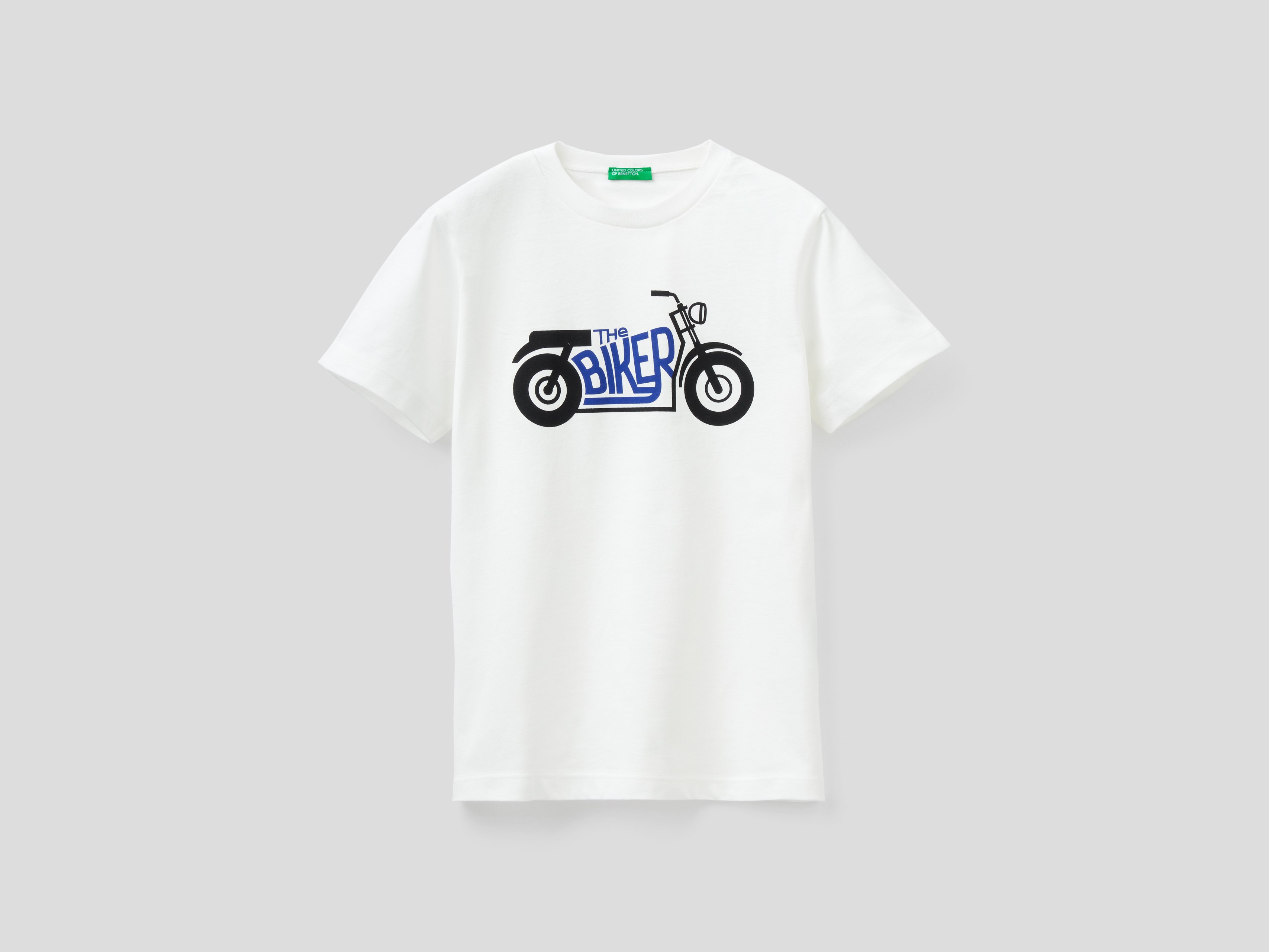 

Футболка для мальчиков Benetton цв. белый р.116, 21A_3I1XC15B5