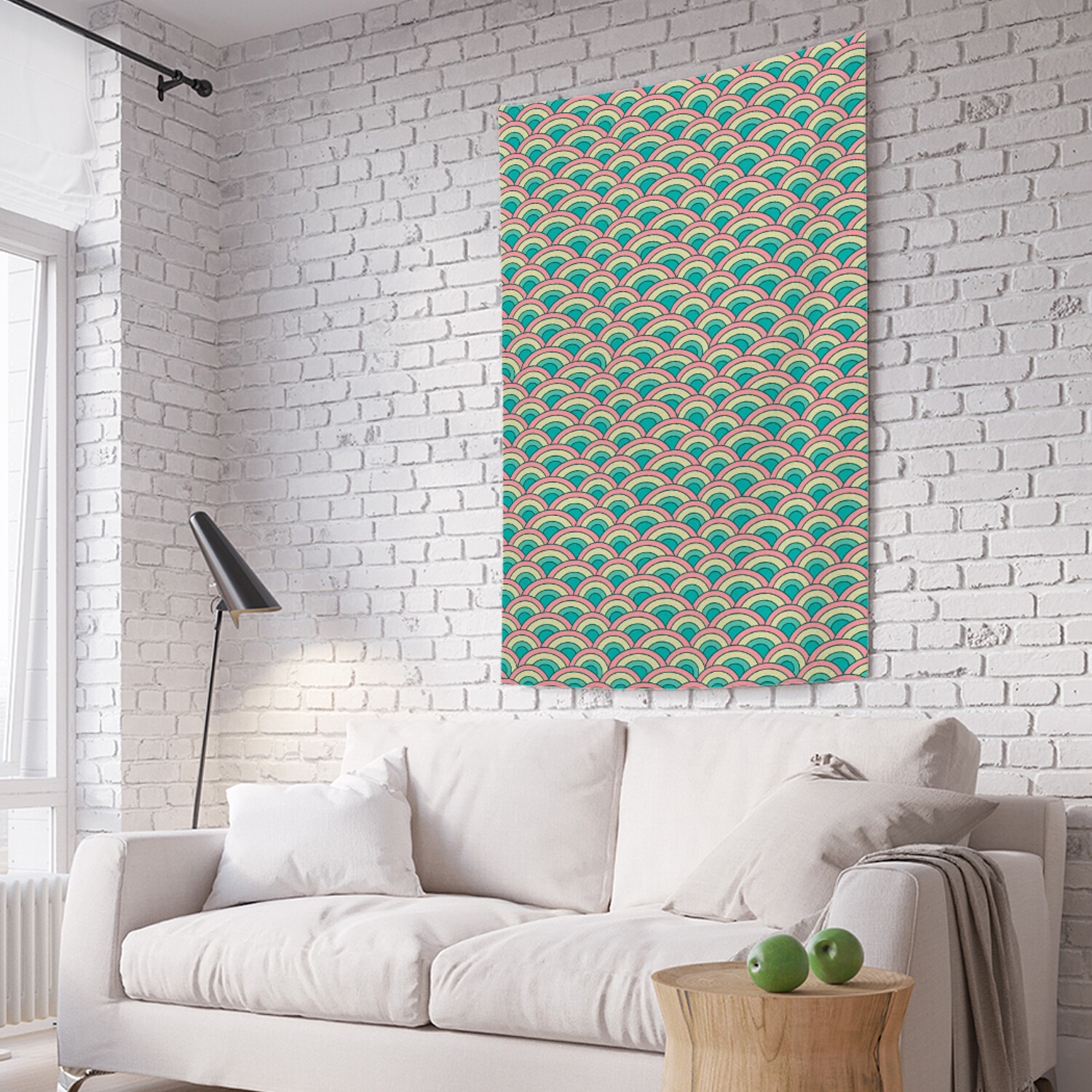 

Вертикальное фотопанно на стену JoyArty Холмы дудл 150x200 см, Холмы дудл