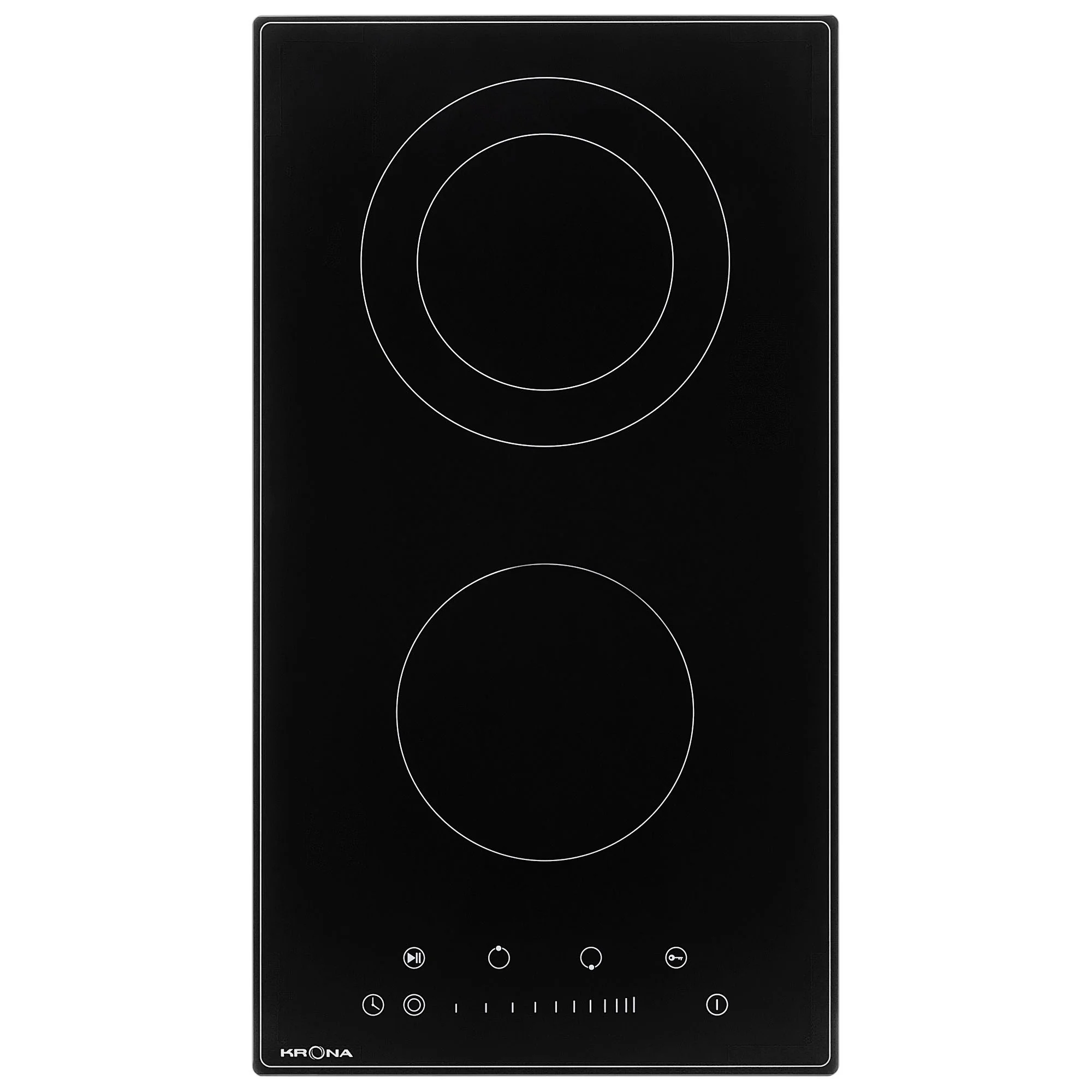 Встраиваемая варочная панель электрическая Krona LAUREL 30 BL черный