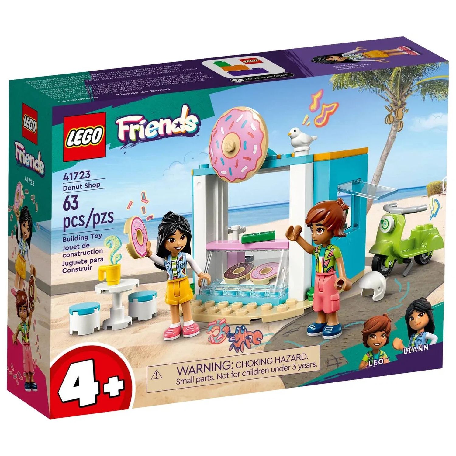 Конструктор LEGO Friends Магазин пончиков, 63 детали, 41723