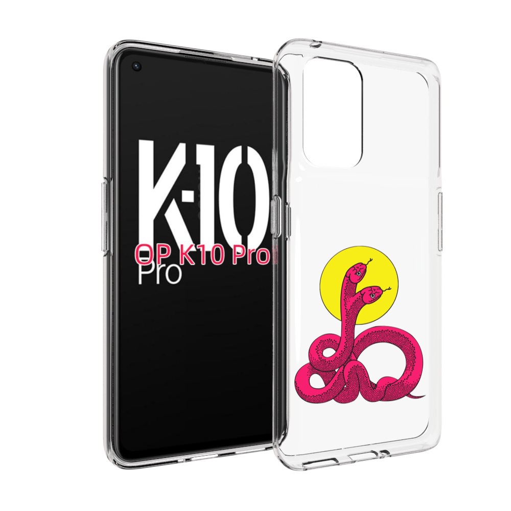 

Чехол MyPads двухголовая-змея для OPPO K10 Pro, Прозрачный, Tocco