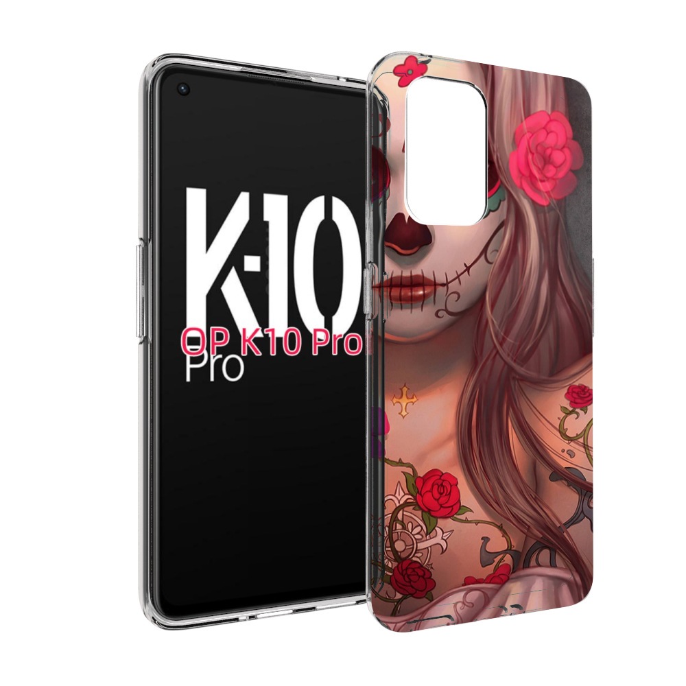 

Чехол MyPads девочка в рисунках для OPPO K10 Pro, Прозрачный, Tocco