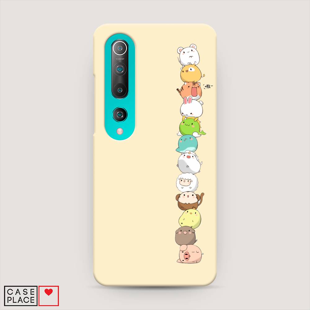 

Пластиковый чехол "Питомцы Чиби" на Xiaomi Mi 10, 37520-1