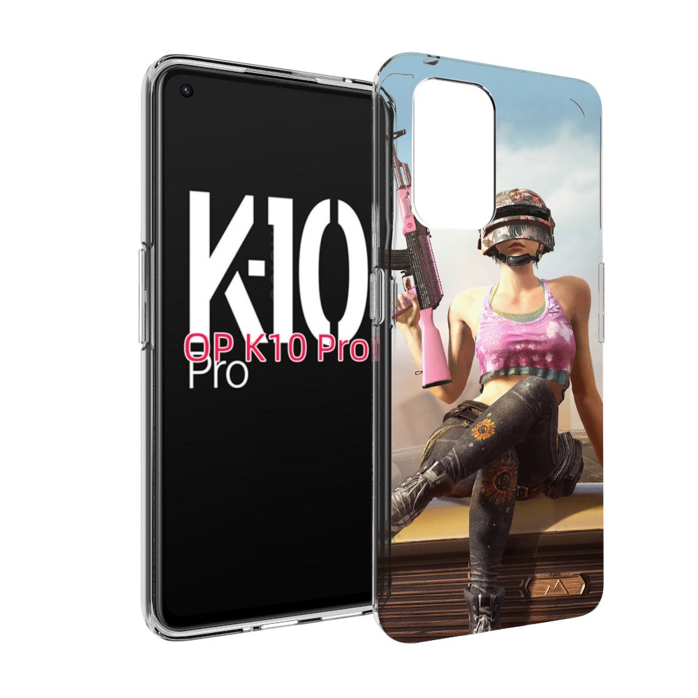 

Чехол MyPads девушка из PUBG для OPPO K10 Pro, Прозрачный, Tocco