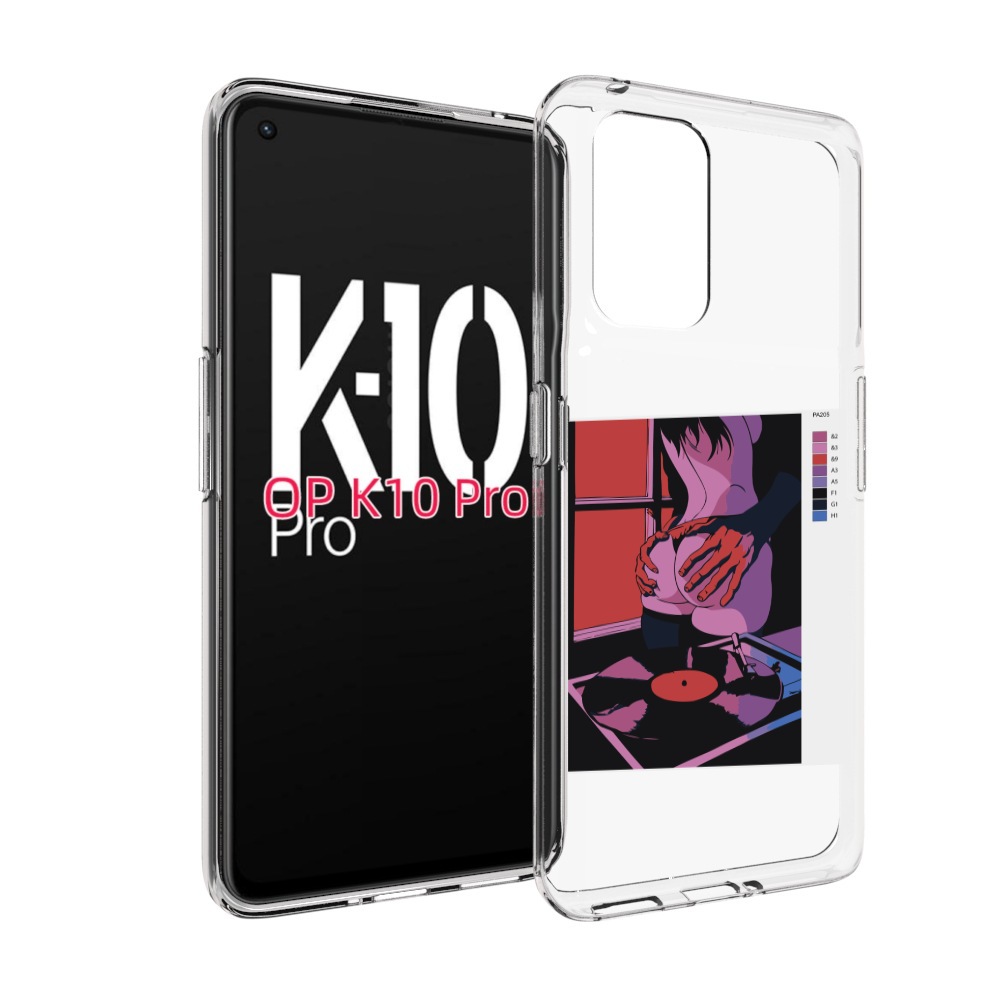 

Чехол MyPads девушка красивая сзади женский для OPPO K10 Pro, Прозрачный, Tocco