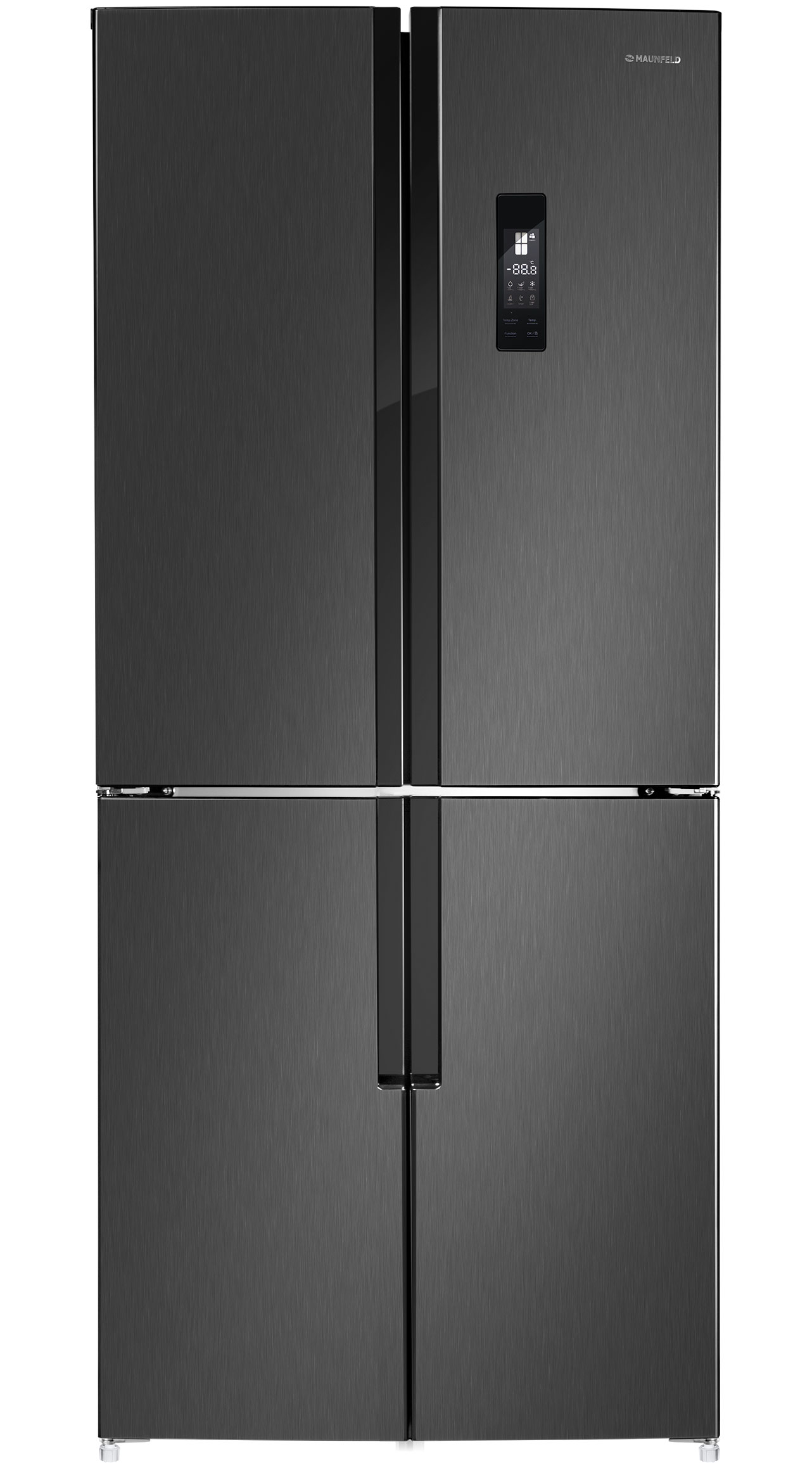 Холодильник MAUNFELD MFF182NFSBE черный холодильник maunfeld mff185nfs