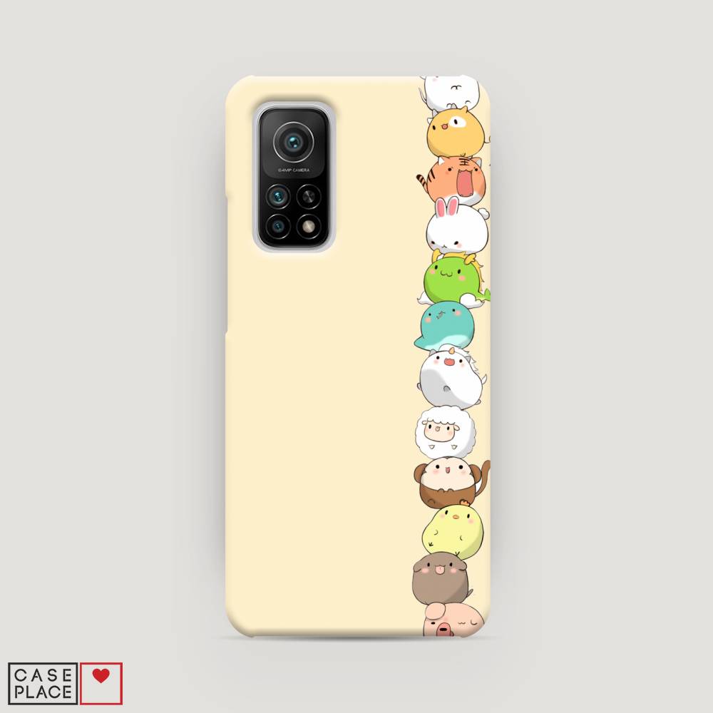 фото Пластиковый чехол "питомцы чиби" на xiaomi mi 10t pro awog