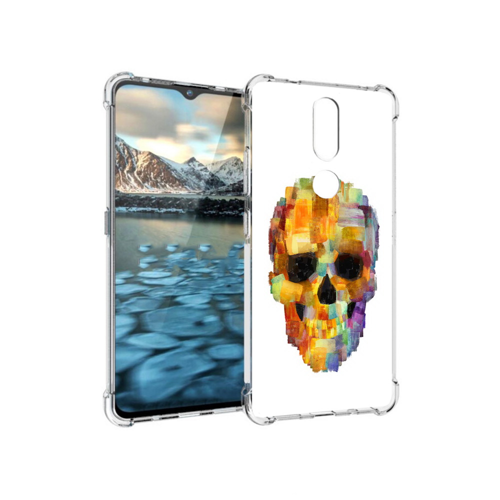 

Чехол MyPads Tocco для Nokia 2.4 нарисованный череп (PT227049.107.516), Прозрачный, Tocco
