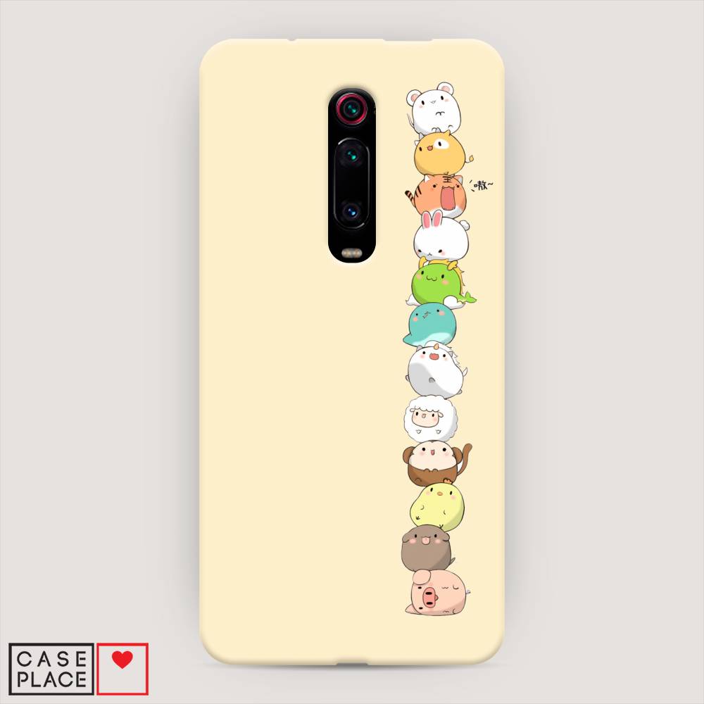 

Пластиковый чехол "Питомцы Чиби" на Xiaomi Mi 9T, 35720-1