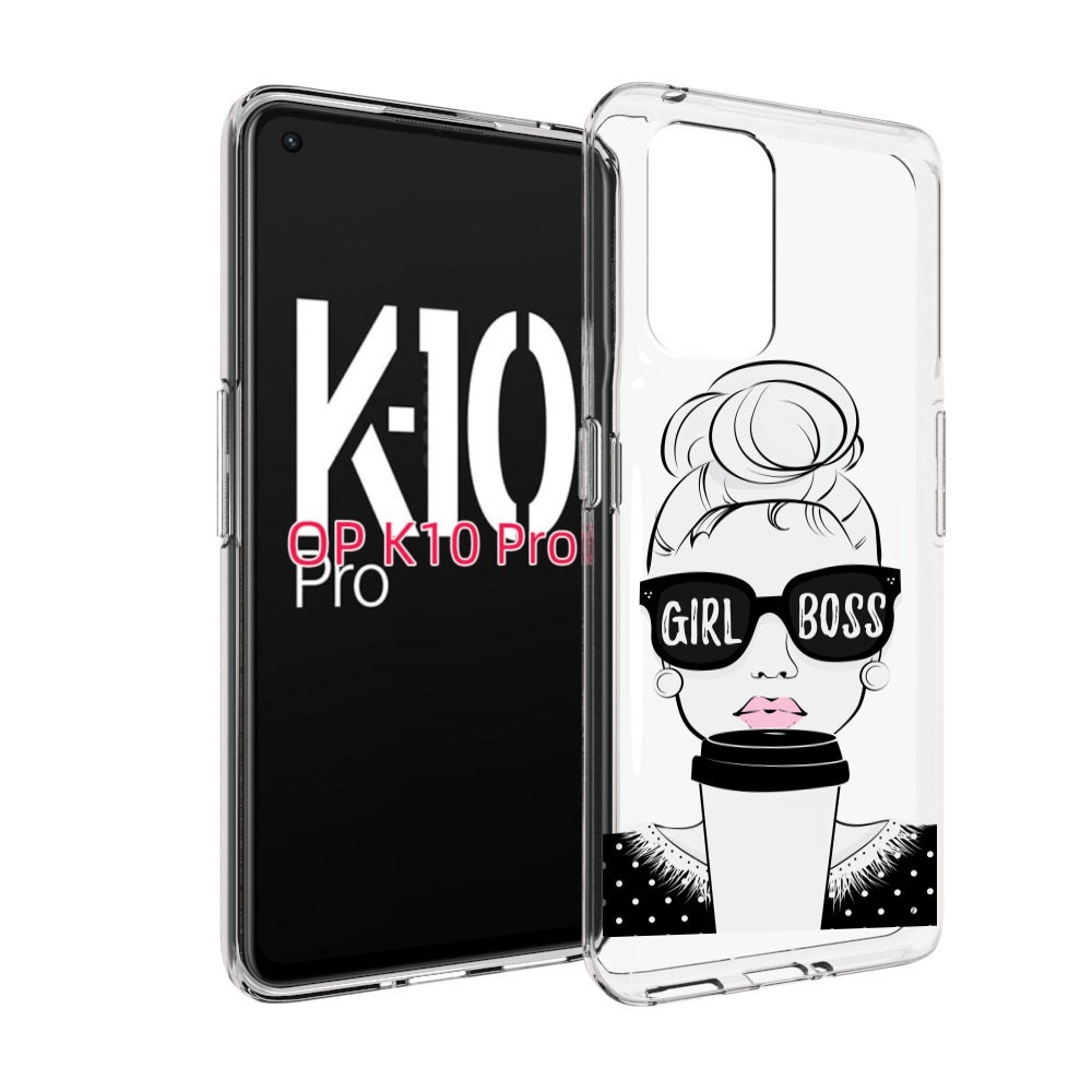 

Чехол MyPads девушка-босс женский для OPPO K10 Pro, Прозрачный, Tocco
