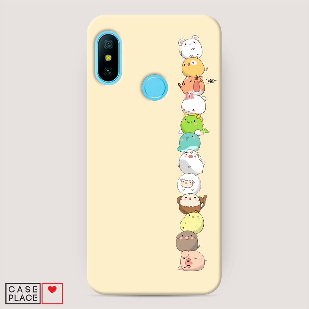 

Пластиковый чехол "Питомцы Чиби" на Xiaomi Mi A2 Lite, 34220-1