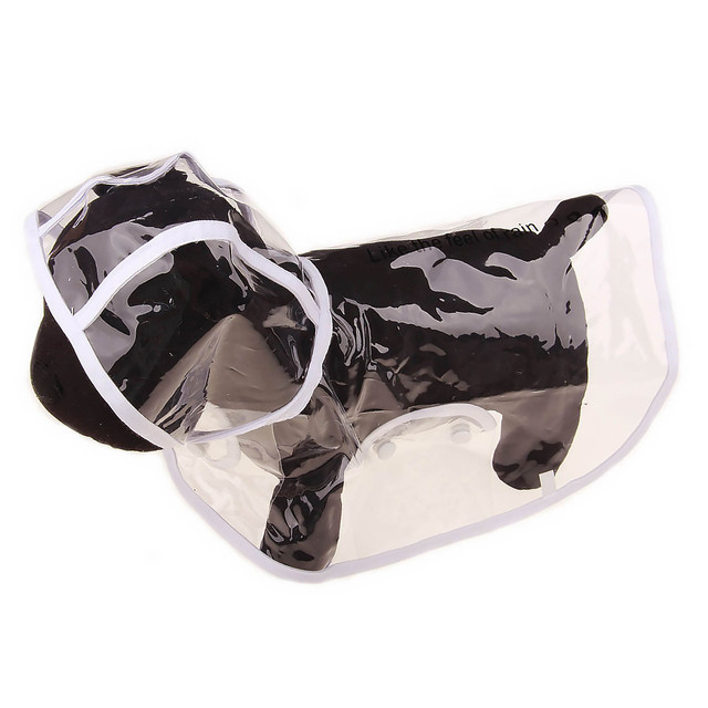 фото Плащ-дождевик с капюшоном для собак stefan, s, белый, pr4503s