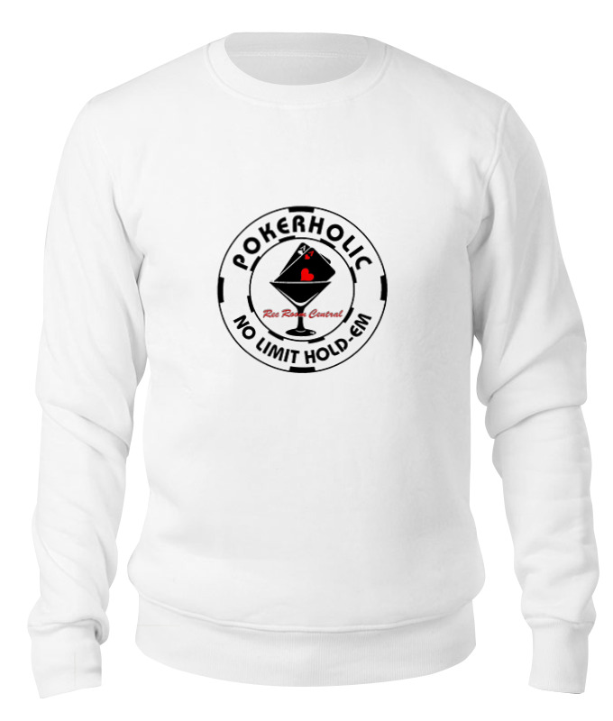 

Свитшот унисекс Printio Pokerholic белый M, Pokerholic