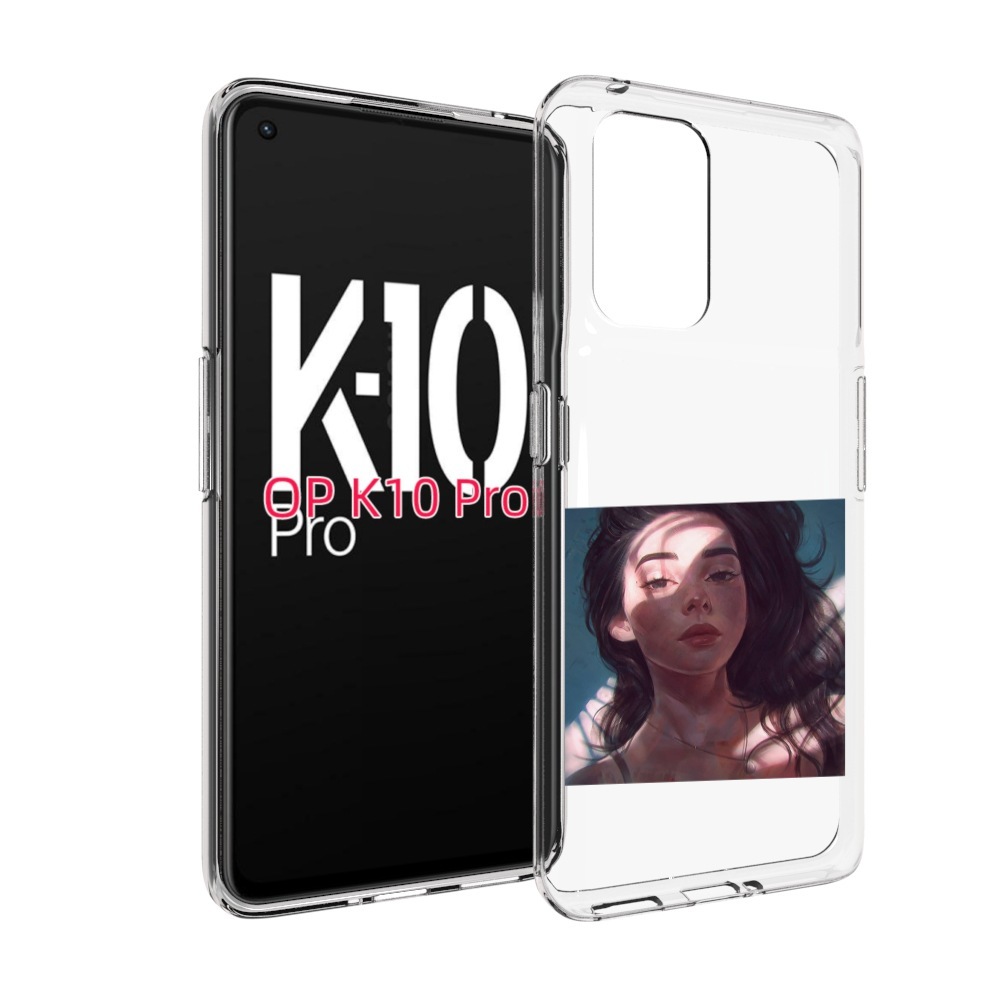 

Чехол MyPads девушка-в-лучах женский для OPPO K10 Pro, Прозрачный, Tocco