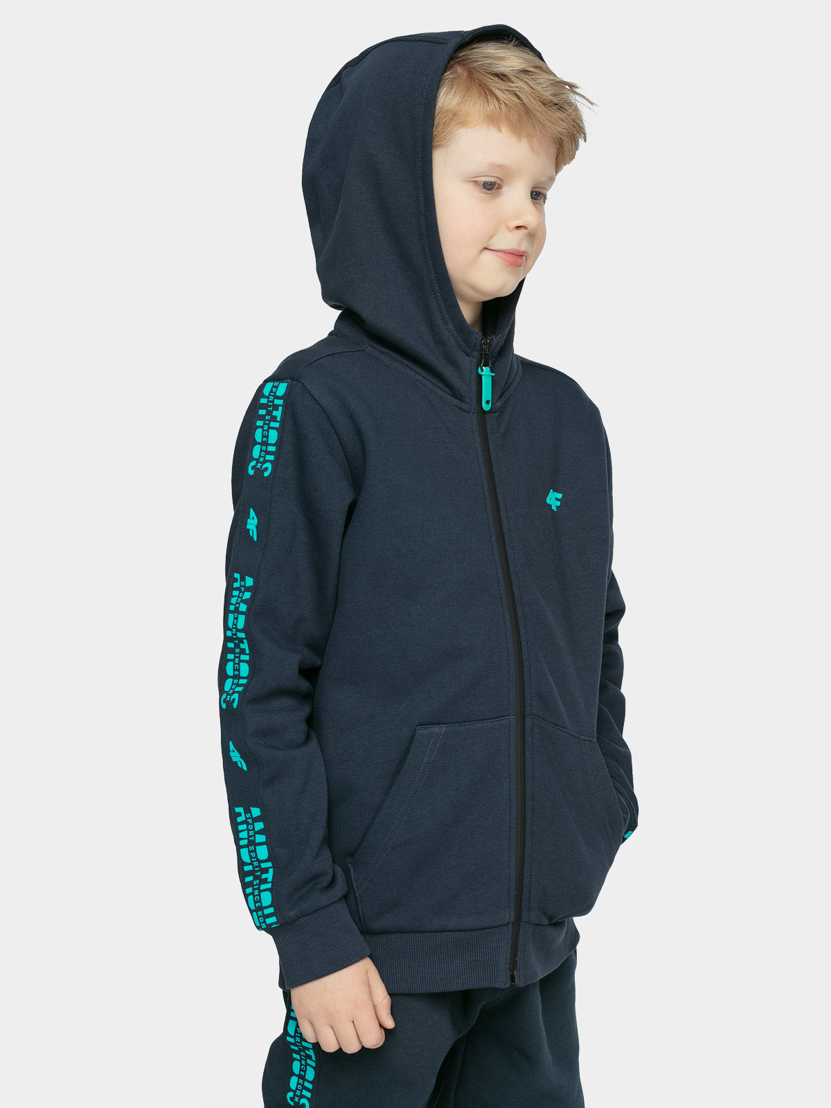 

Толстовка 4F BOY'S SWEATSHIRTS HJZ21-JBLM003B-31S цв.синий р. 164, HJZ21-JBLM003B-31S