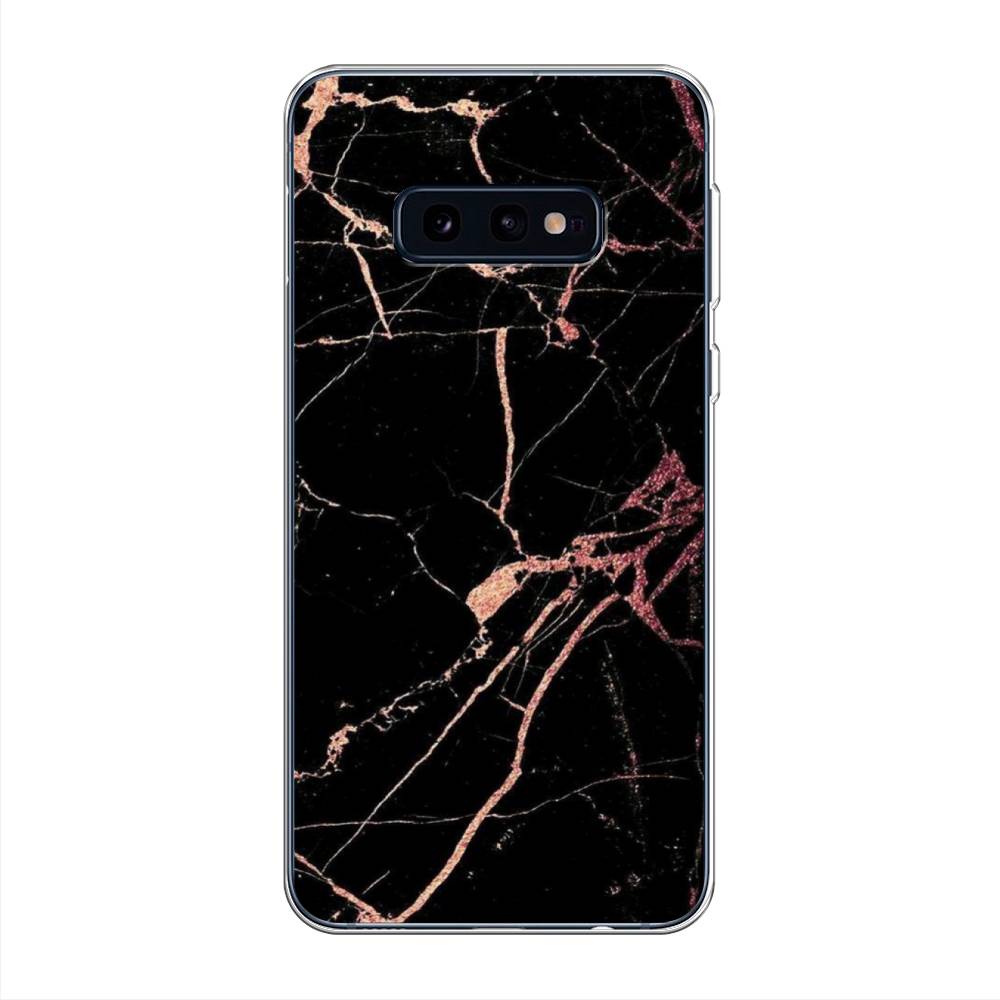 фото Силиконовый чехол "мрамор розовое золото" на samsung galaxy s10e awog