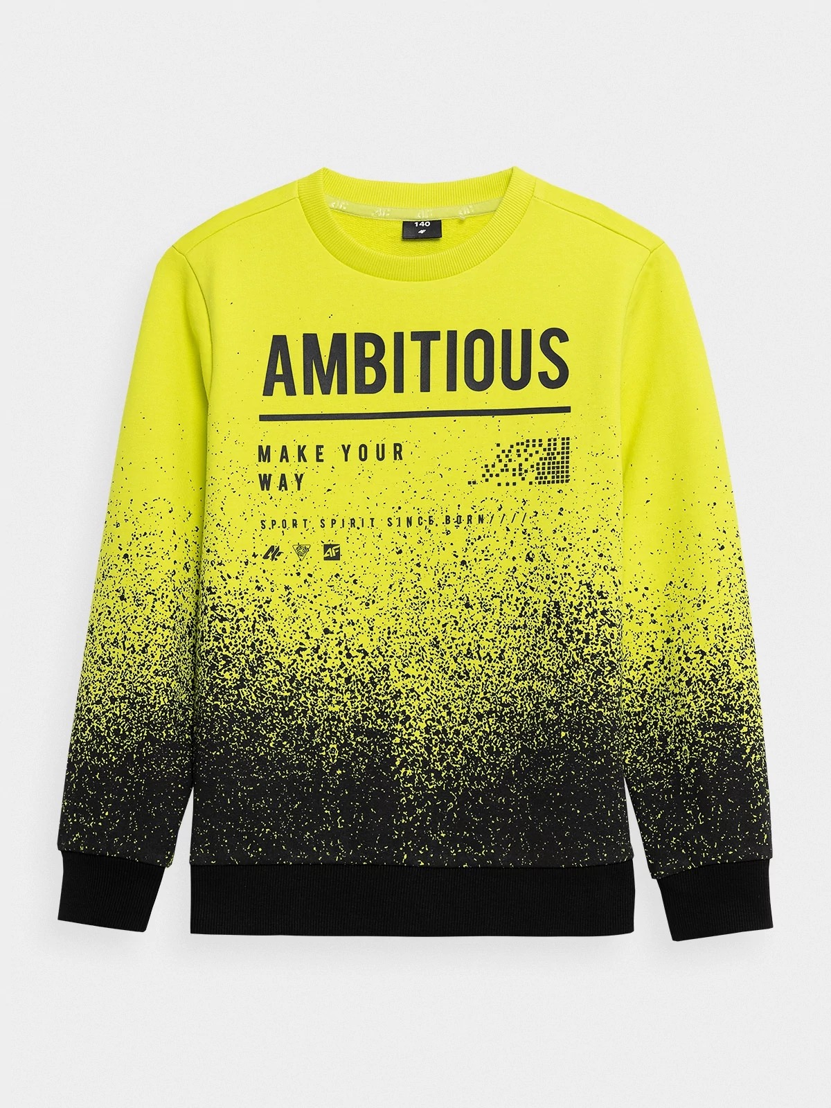 

Свитшот 4F BOY'S SWEATSHIRTS HJZ21-JBLM005A-72S цв.желтый р. 152, HJZ21-JBLM005A-72S