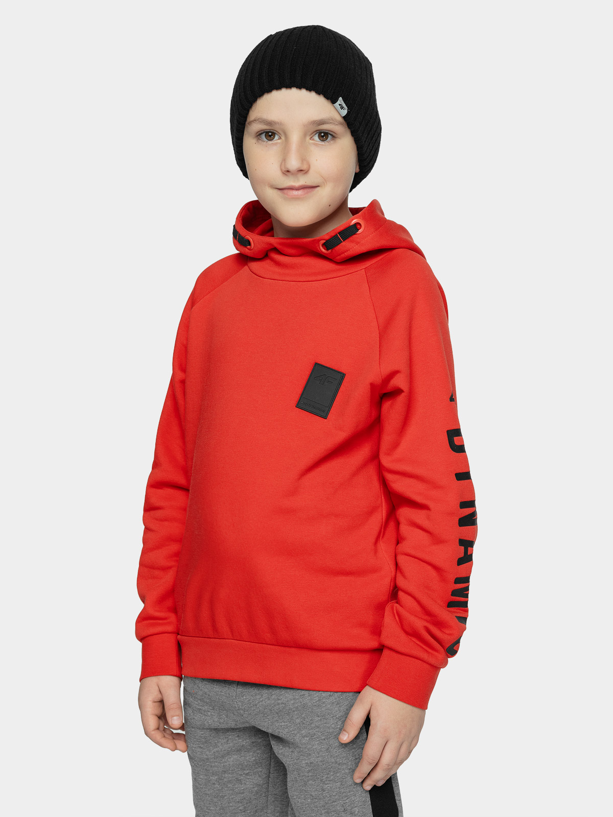 

Худи 4F BOY'S SWEATSHIRTS HJZ21-JBLM006-62S цв.красный р. 128, HJZ21-JBLM006-62S