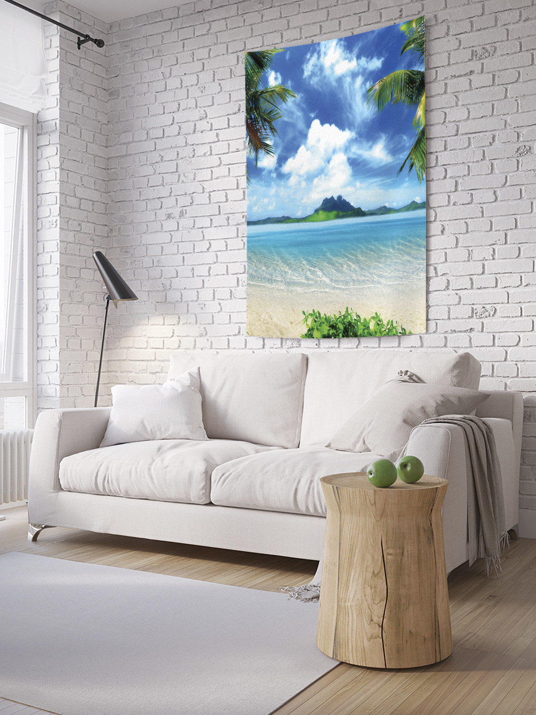 

Вертикальное фотопанно на стену JoyArty Пальмы на пляже 100x150 см, Пальмы на пляже