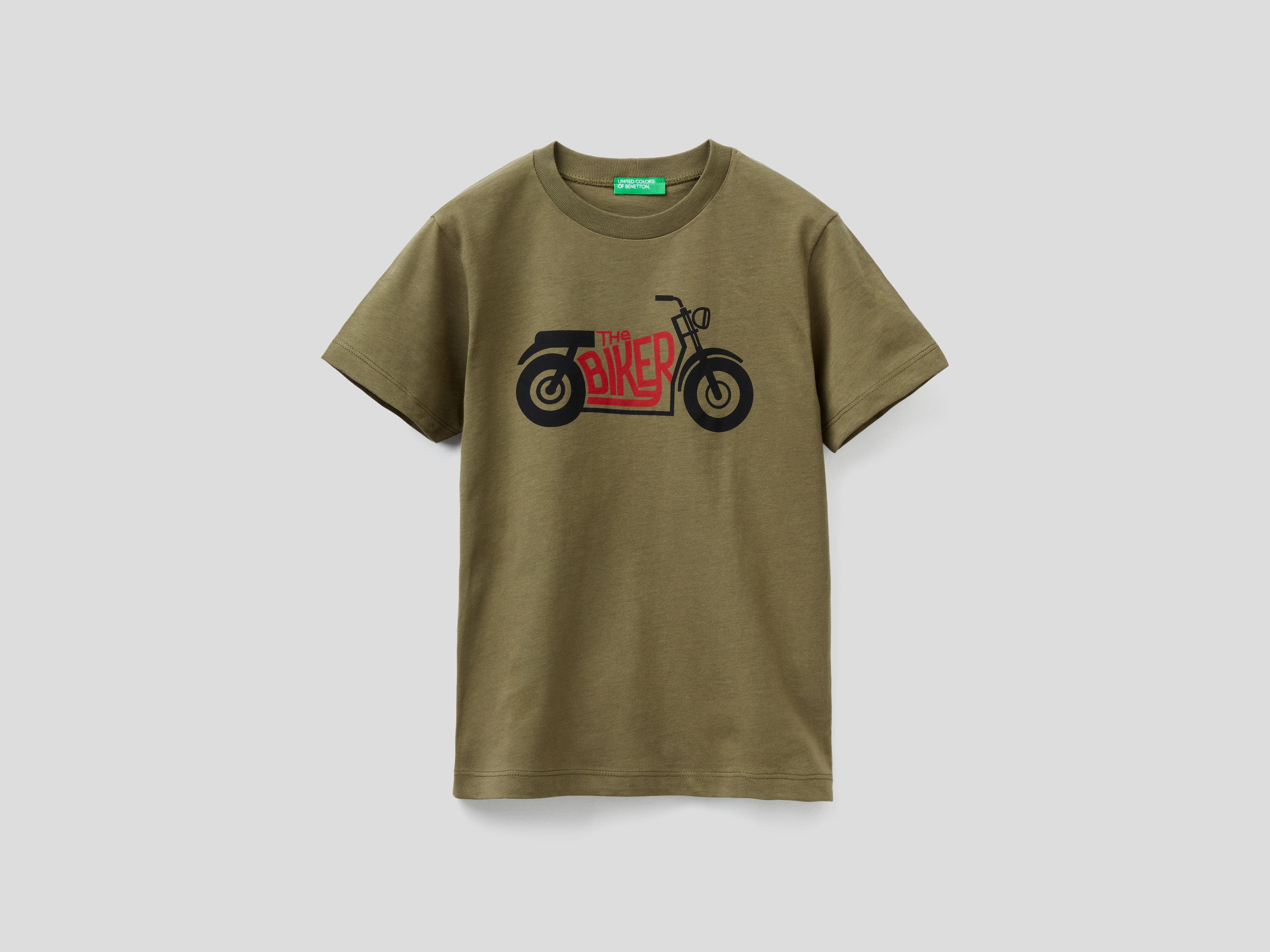 

Футболка для мальчиков Benetton цв. зеленый р.170, 21A_3I1XC15B5