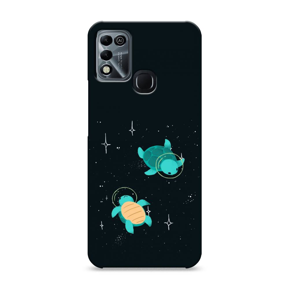 

Пластиковый чехол "Черепашки космонавты" на Infinix HOT 11 Play, 3100820-3