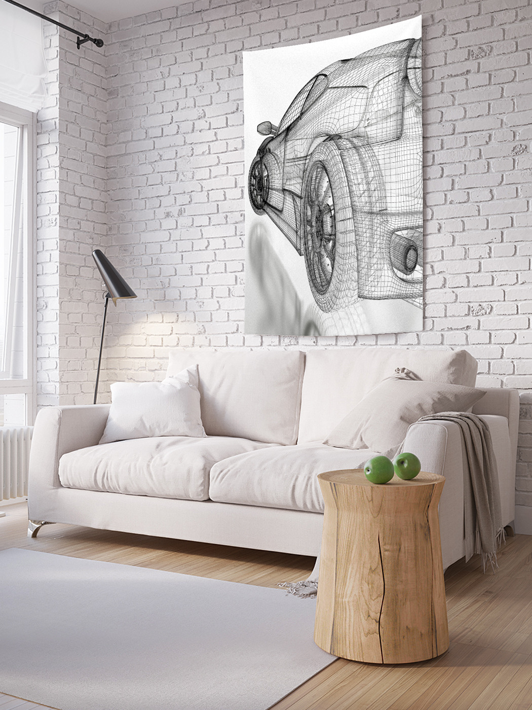 

Вертикальное фотопанно на стену JoyArty Призрачное авто 100x150 см, Призрачное авто