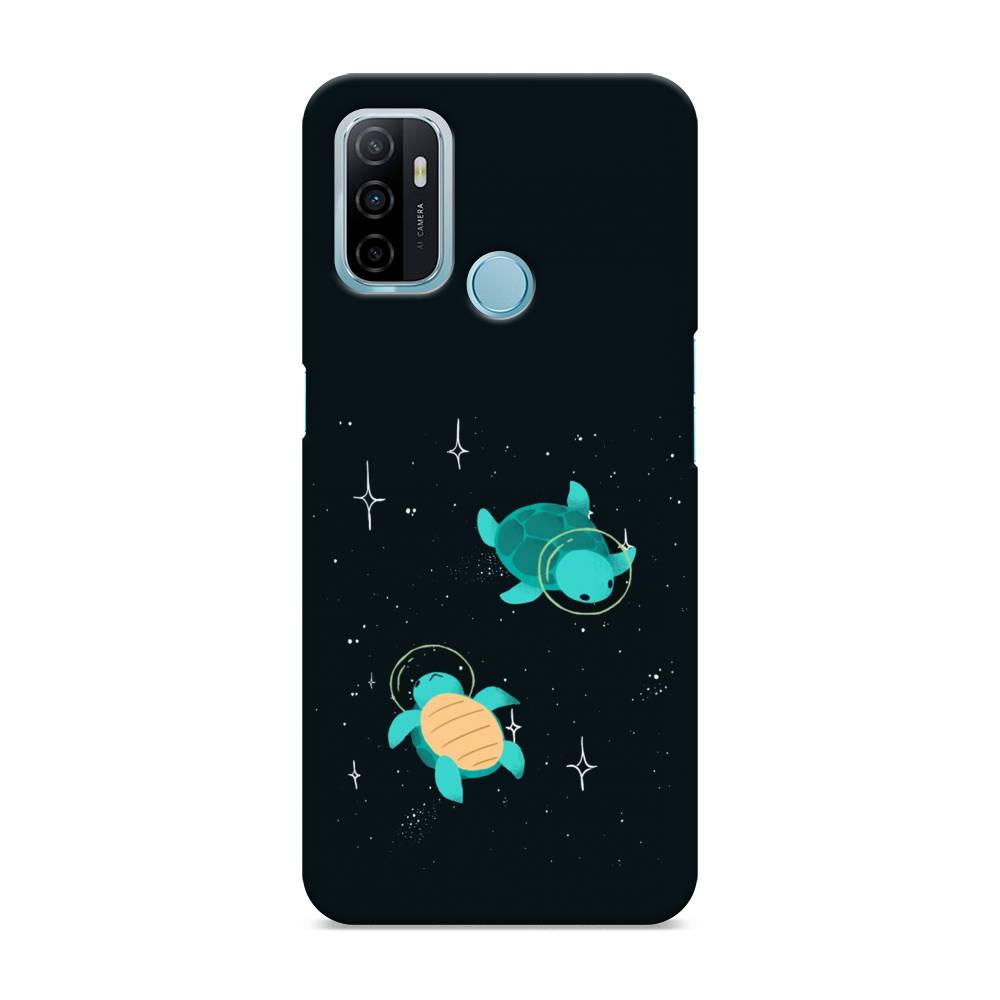 

Пластиковый чехол "Черепашки космонавты" на Oppo A53, 254320-3